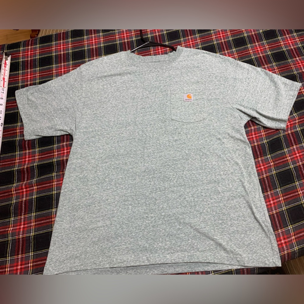 Mens Size XL Faded Style Carhartt T Shirt w/ pocket Fits like 2x